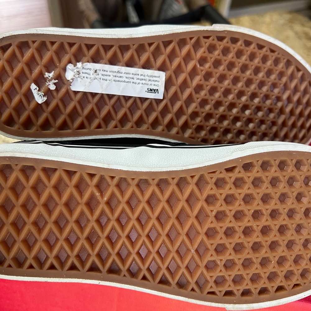 Vans Black and White Athletic Shoes